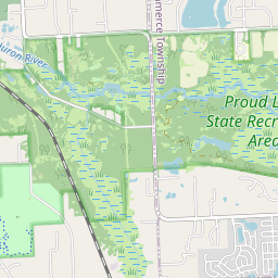 Proud Lake Fishing Map Proud Lake Recreation Area: River Trail/Blue Trail