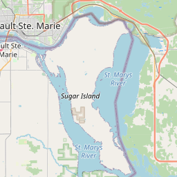 Map Of Sugar Island Michigan Lodging - Great Waters Of Michigan